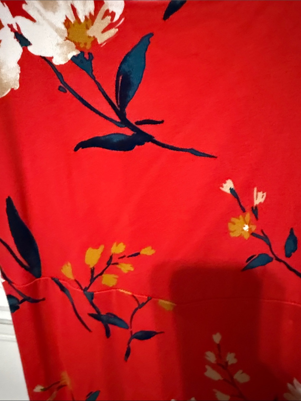 NWT Old Navy Red Floral Scoop-Neck Fit & Flare Dress small petite - Picture 6 of 6